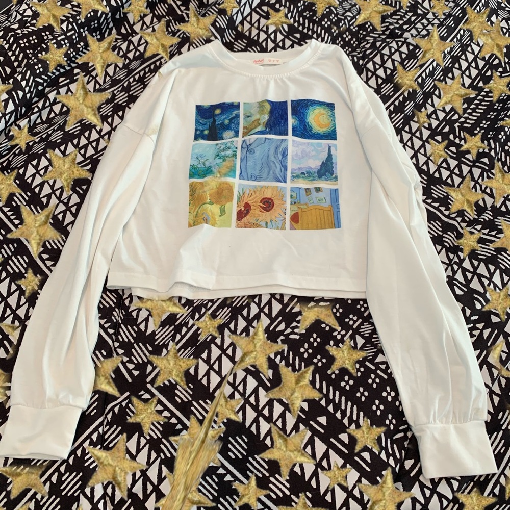 Vincent Van Gogh painting long sleeve shirt